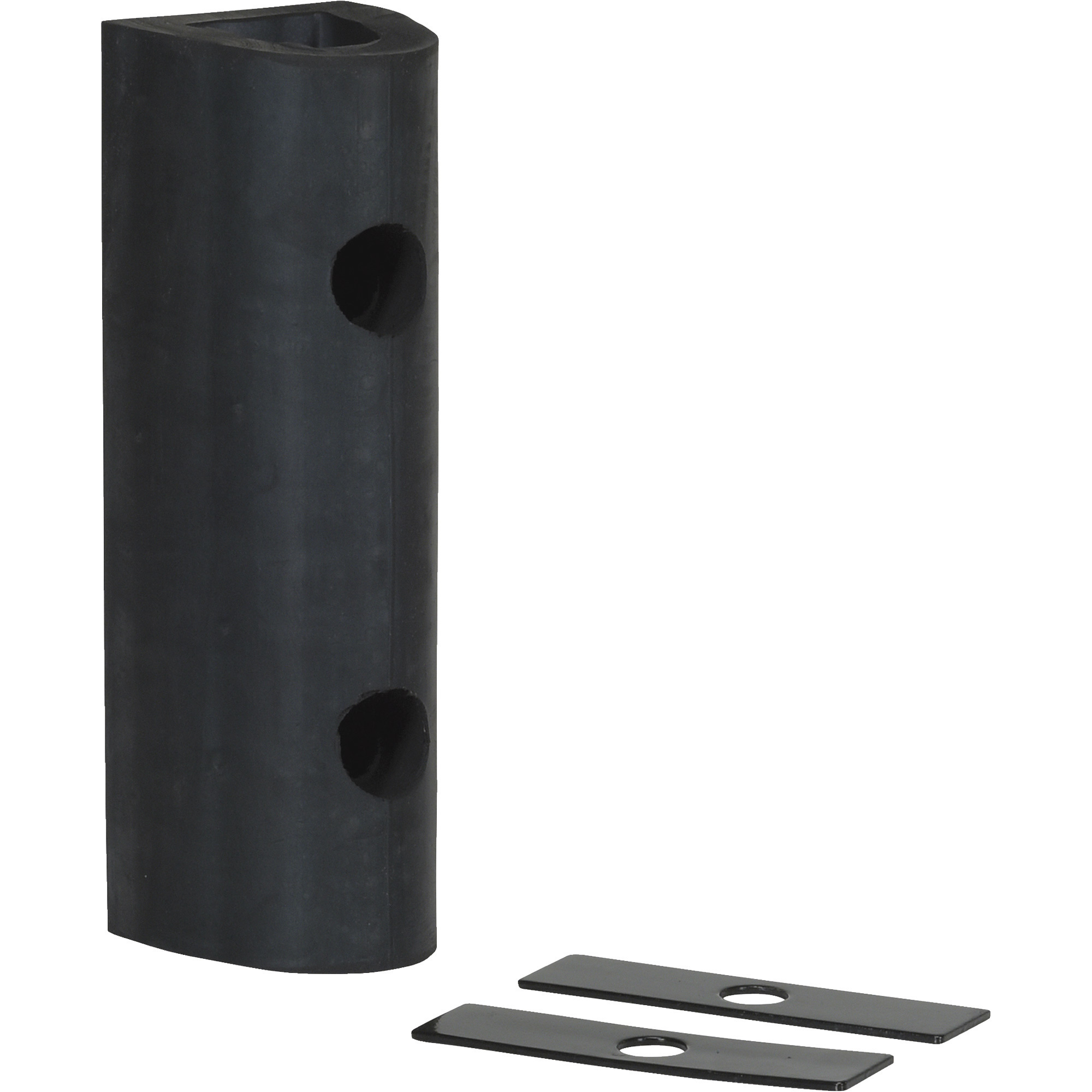 Vestil Extruded Bumper - 12in.L x 4-1/4in.W x 4in.H, All-Weather Rubber, Model# M-4-12